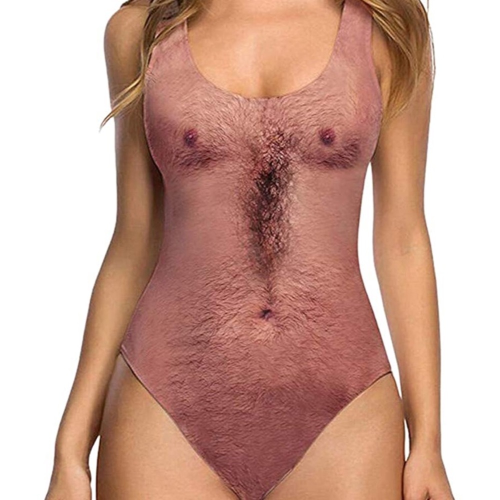 Jwears Sexy Hairy Chest One Piece